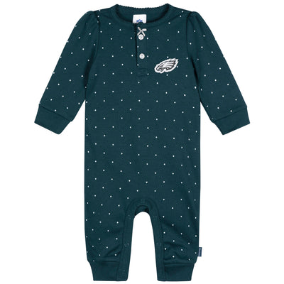 Baby Girls Philadelphia Eagles Footless Pajamas-Gerber Childrenswear Wholesale