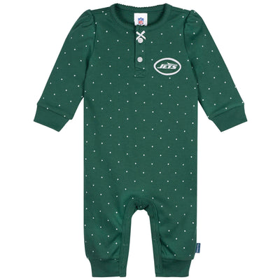 Baby Girls New York Jets Footless Pajamas-Gerber Childrenswear Wholesale