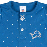 Baby Girls Detroit Lions Footless Pajamas-Gerber Childrenswear Wholesale