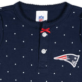Baby Girls New England Patriots Footless Pajamas-Gerber Childrenswear Wholesale