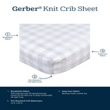 Baby Neutral Plaid Crib Sheet-Gerber Childrenswear Wholesale