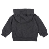 Baby Neutral Charcoal Heather Zip Front Sweatshirt