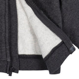 Baby Neutral Charcoal Heather Zip Front Sweatshirt