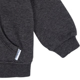 Baby Neutral Charcoal Heather Zip Front Sweatshirt