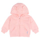 Baby Neutral Pink Zip Front Sweatshirt