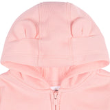 Baby Neutral Pink Zip Front Sweatshirt