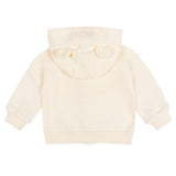 Baby Neutral Artic Wolf Zip Front Sweatshirt