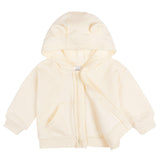 Baby Neutral Artic Wolf Zip Front Sweatshirt
