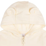 Baby Neutral Artic Wolf Zip Front Sweatshirt