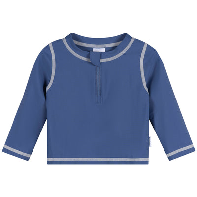 Baby & Toddler Boys Blue Rashguard Top-Gerber Childrenswear Wholesale
