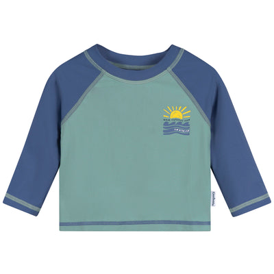 Baby & Toddler Boys Green Rashguard Top-Gerber Childrenswear Wholesale