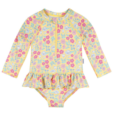 Baby & Toddler Girls Floral Rashguard Suit-Gerber Childrenswear Wholesale