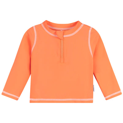 Baby & Toddler Neutral Orange Rashguard Top-Gerber Childrenswear Wholesale
