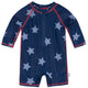 Baby Boys Blue Stars Long Sleeve Rashguard-Gerber Childrenswear Wholesale