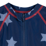 Baby Boys Blue Stars Long Sleeve Rashguard-Gerber Childrenswear Wholesale