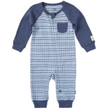 Baby Boys Blue Romper-Gerber Childrenswear Wholesale