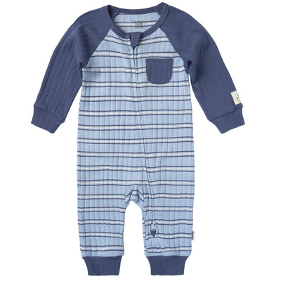 Baby Boys Blue Romper-Gerber Childrenswear Wholesale