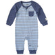Baby Boys Blue Romper-Gerber Childrenswear Wholesale