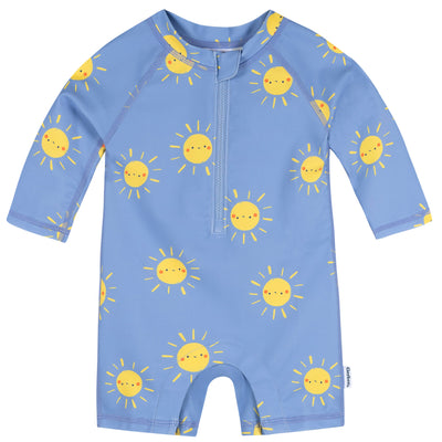 Baby Boys Sunshine Smiles Long Sleeve Rashguard-Gerber Childrenswear Wholesale