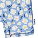 Baby Girls Blue Daisies Long Sleeve Rashguard-Gerber Childrenswear Wholesale
