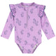 Baby Girls Purple Seahorses Rashguard Suit-Gerber Childrenswear Wholesale