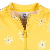 Baby Girls Yellow Daisies Rashguard Suit-Gerber Childrenswear Wholesale
