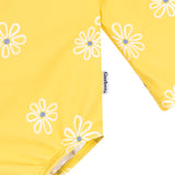 Baby Girls Yellow Daisies Rashguard Suit-Gerber Childrenswear Wholesale
