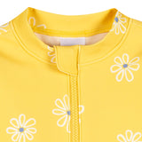 Baby Girls Yellow Daisies Rashguard Suit-Gerber Childrenswear Wholesale