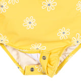 Baby Girls Yellow Daisies Rashguard Suit-Gerber Childrenswear Wholesale