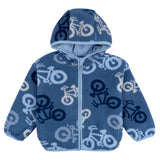 Infant & Toddler Boys Blue Sherpa Jacket-Gerber Childrenswear Wholesale