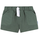 2-Pack Baby & Toddler Boys Green & Tan Knit Shorts-Gerber Childrenswear Wholesale