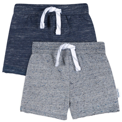 2-Pack Baby & Toddler Boys Blue Knit Shorts-Gerber Childrenswear Wholesale