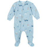 2-Pack Baby & Toddler Boys Golf Footed Fleece Pajamas