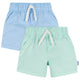 2-Pack Baby & Toddler Boys Green & Blue Shorts-Gerber Childrenswear Wholesale