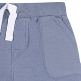 2-Pack Baby & Toddler Boys Blue & Gray Knit Shorts-Gerber Childrenswear Wholesale