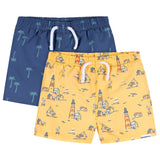 2-Pack Baby & Toddler Boys Lighthouse Swim Trunks-Gerber Childrenswear Wholesale