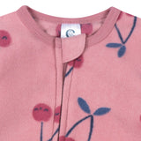 2-Pack Baby & Toddler Girls Cherries Footed Fleece Pajamas