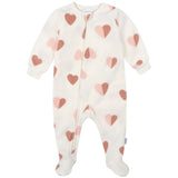 2-Pack Baby & Toddler Girls Hearts Footed Fleece Pajamas