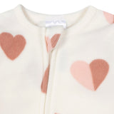 2-Pack Baby & Toddler Girls Hearts Footed Fleece Pajamas