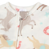 2-Pack Baby & Toddler Girls Horses Footed Fleece Pajamas