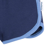 2-Pack Baby & Toddler Girls Pink & Blue Knit Dolphin Shorts-Gerber Childrenswear Wholesale