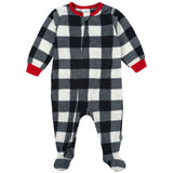 2-Pack Baby & Toddler Neutral Trucks Footed Fleece Pajamas