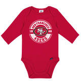 2-Pack Baby Boys 49ers Long Sleeve Bodysuit Set-Gerber Childrenswear Wholesale