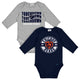 2-Pack Baby Boys Chicago Bears Long Sleeve Bodysuit Set-Gerber Childrenswear Wholesale