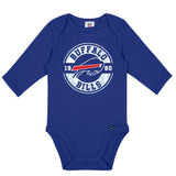 2-Pack Baby Boys Buffalo Bills Long Sleeve Bodysuit Set-Gerber Childrenswear Wholesale