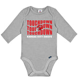 2-Pack Baby Boys Kansas City Chiefs Long Sleeve Bodysuit Set-Gerber Childrenswear Wholesale