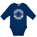 2-Pack Baby Boys Indianapolis Colts Long Sleeve Bodysuit Set-Gerber Childrenswear Wholesale