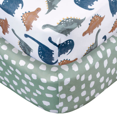 2-Pack Baby Boys Dino Time Crib Sheet-Gerber Childrenswear Wholesale
