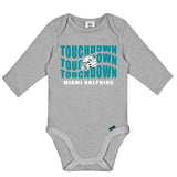 2-Pack Baby Boys Miami Dolphins Long Sleeve Bodysuit Set-Gerber Childrenswear Wholesale