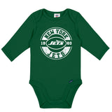 2-Pack Baby Boys New York Jets Long Sleeve Bodysuit Set-Gerber Childrenswear Wholesale